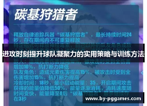 进攻时刻提升球队凝聚力的实用策略与训练方法 进攻时刻提升球队凝聚力的实用策略与训练方法